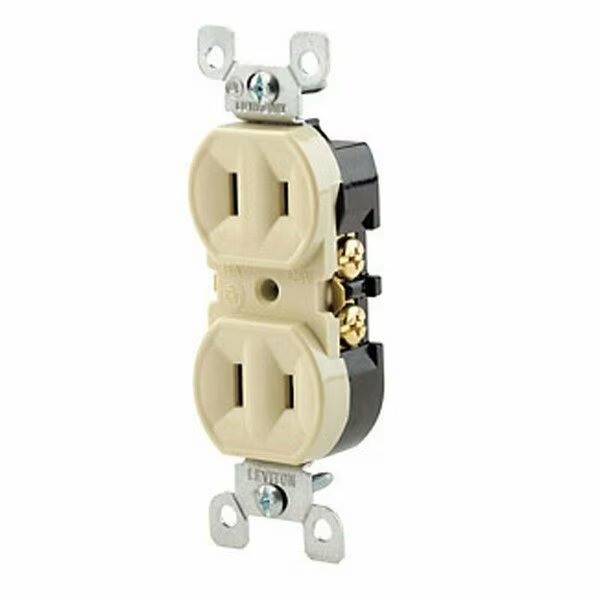 NON-GRND DPLX RECEPT15A, Leviton, Mfr#: C21-00223-00I